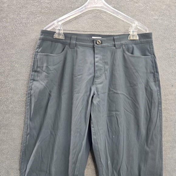 Eddie Bauer Women Pants 12 Gray Straight High Rise Nylon Hiking 31 in Inseam - Picture 3 of 10